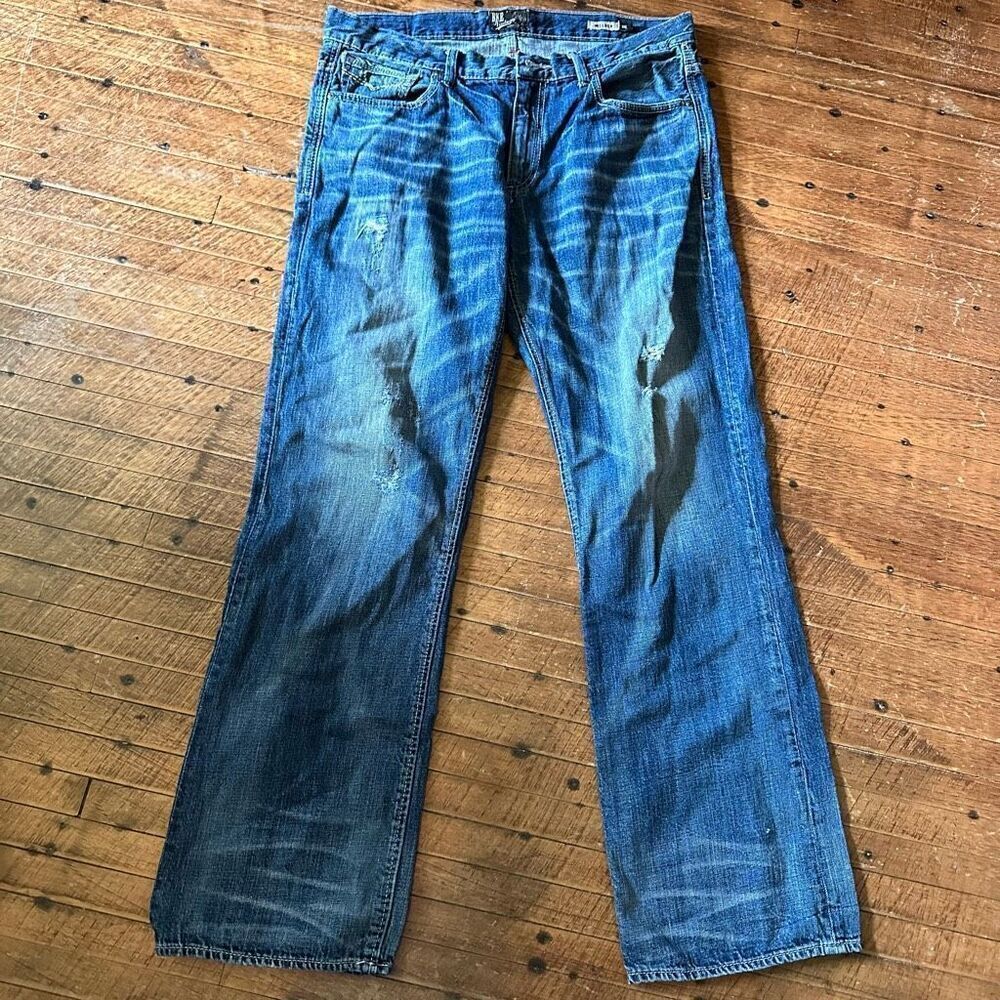 BKE Welder Straight distressed 36L cowboy normcore jeans
